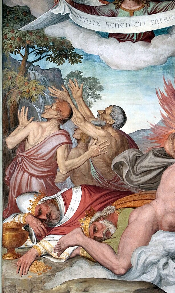 Stanza di Dante. Casino di villa Massimo, Roma - purgatorio 3